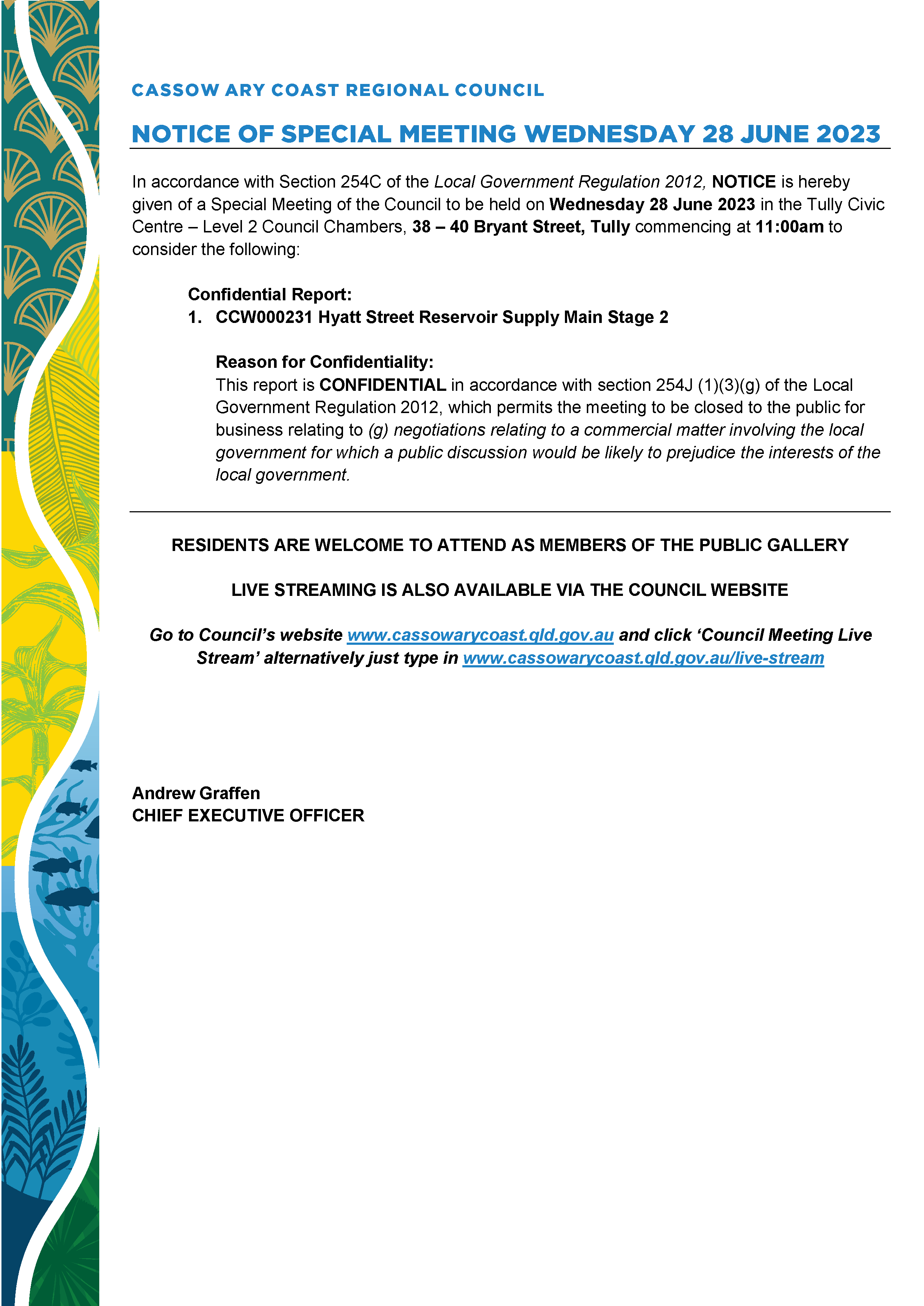 20230628 Notice of special meeting