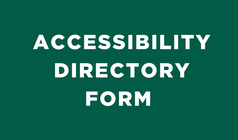 Accessibility Directory Form