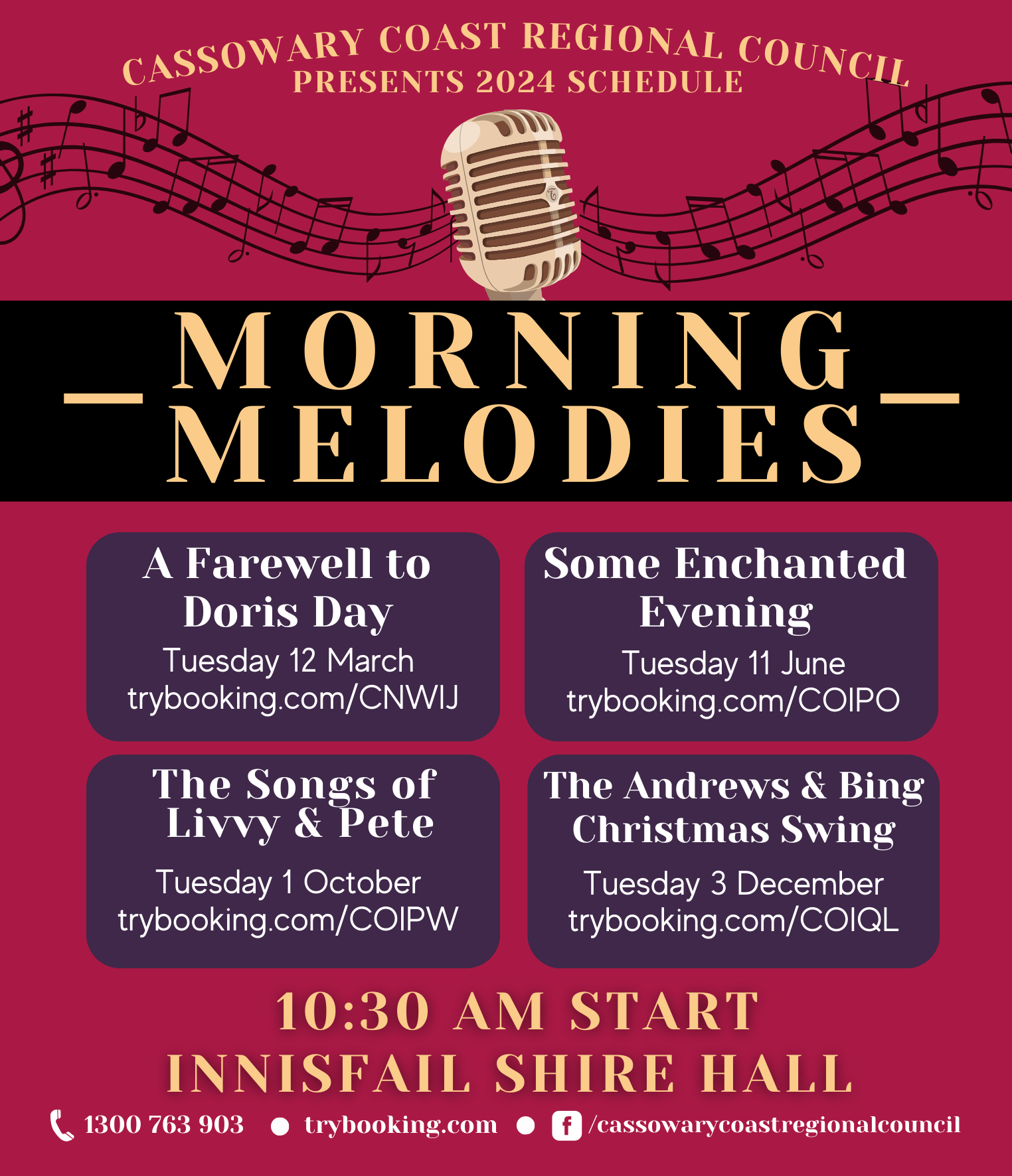 Morning melodies 2024 event schedule