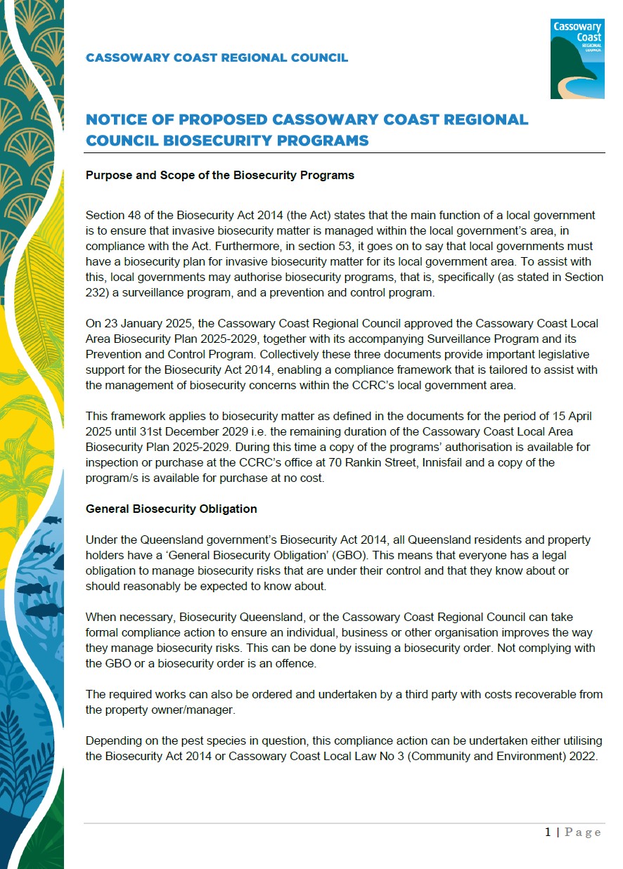 Biosecurity