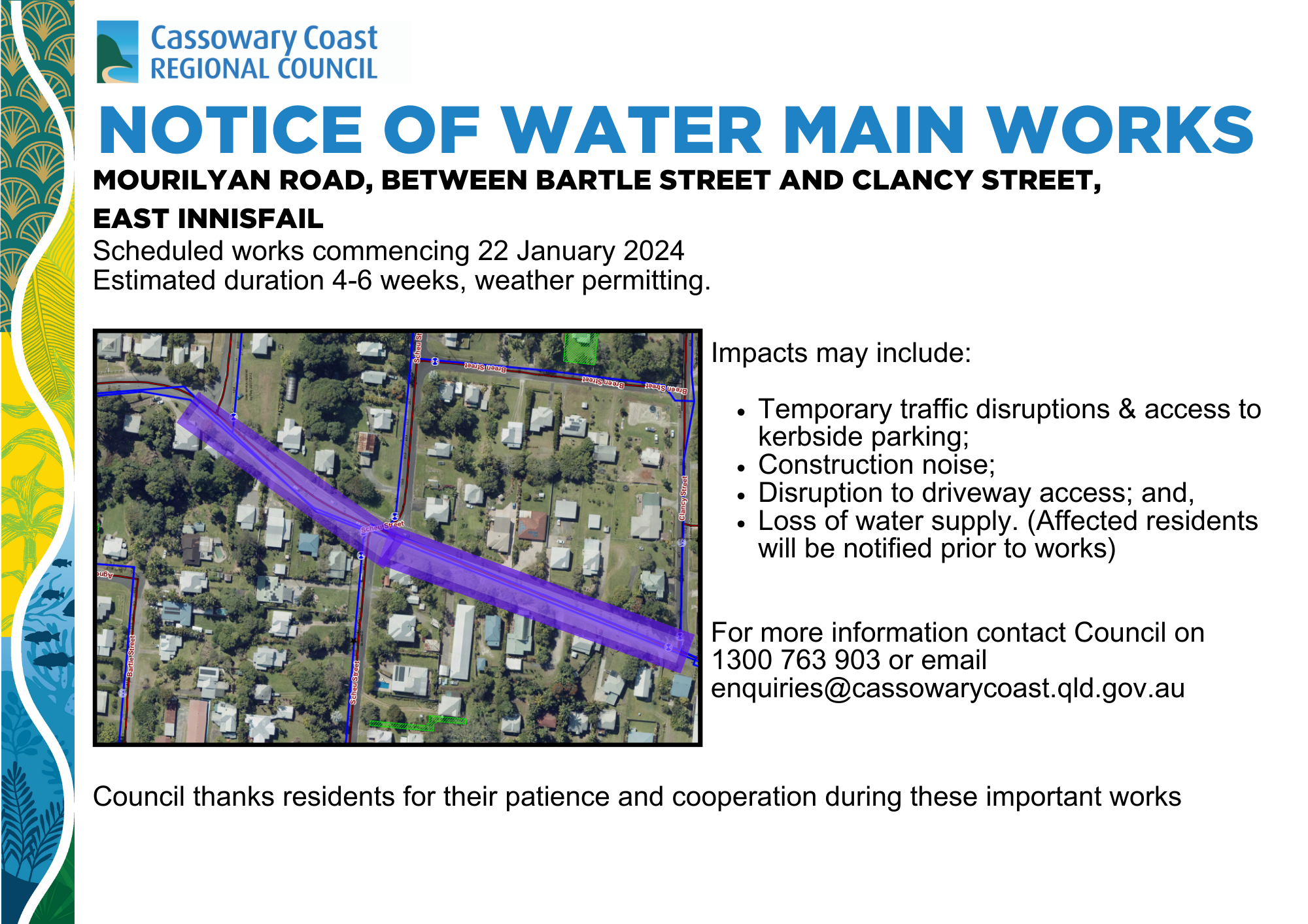 Notice of water main works 1