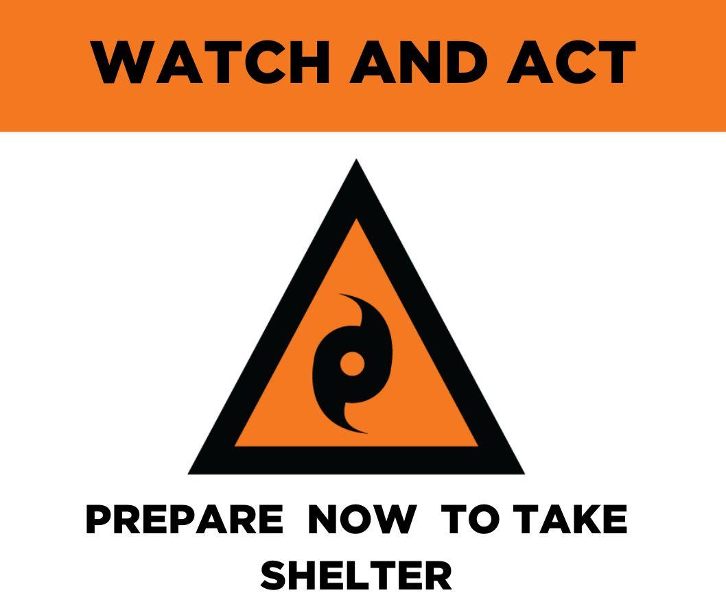 Prepare now to take shelter