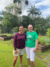 Tully Caravan Park Manager with Councillor Teresa Millwood