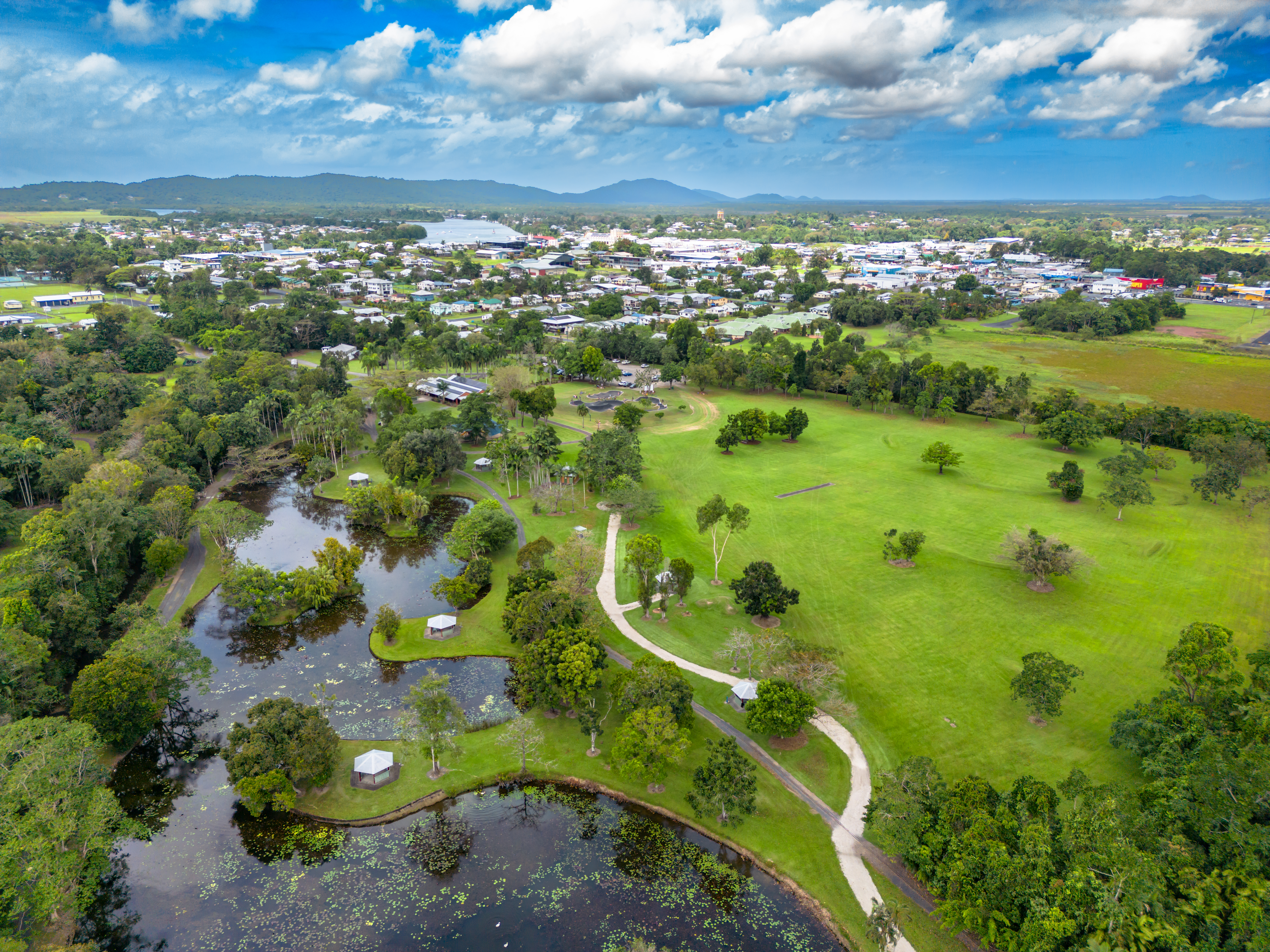 Warrina lakes aerial image