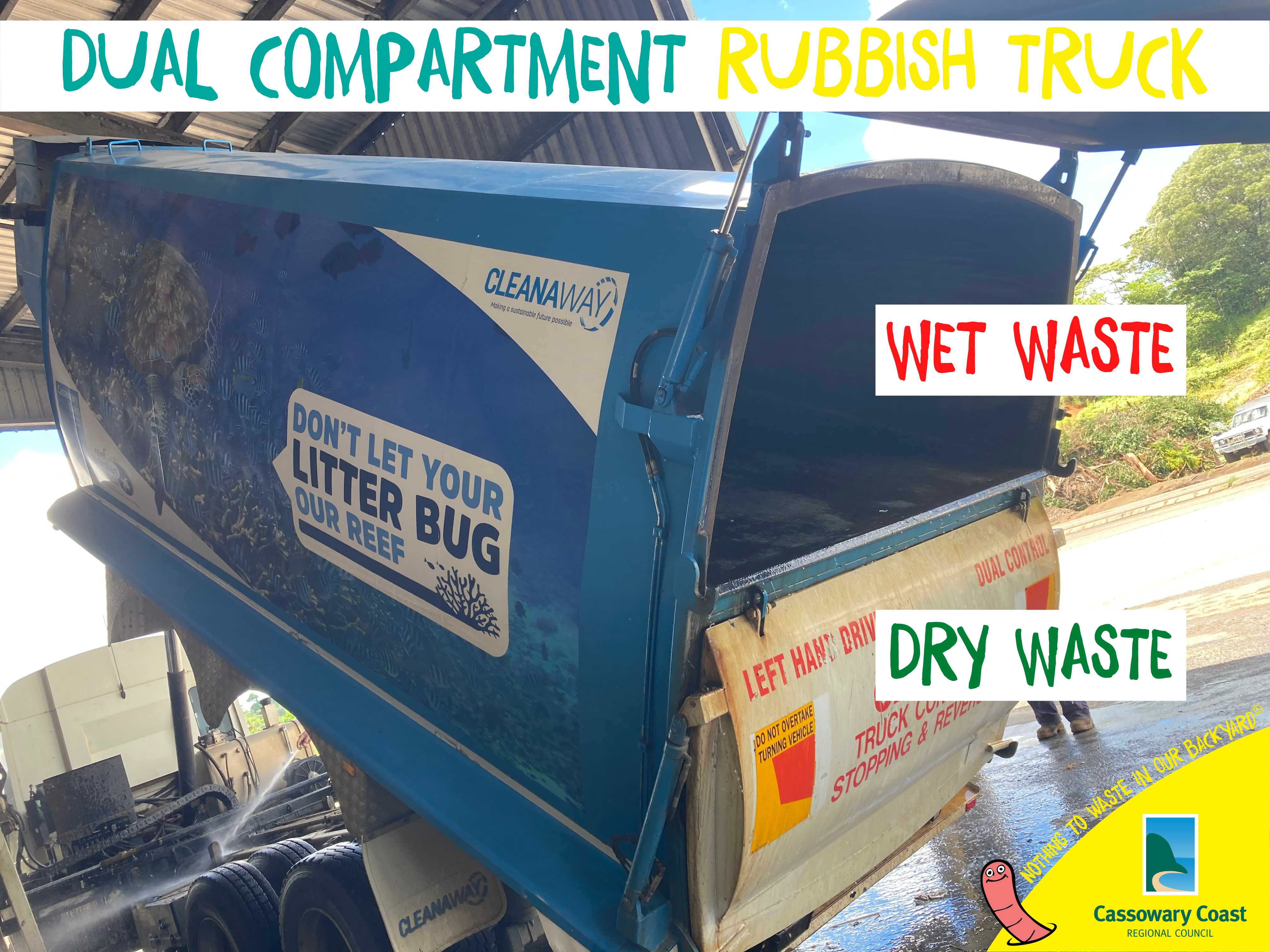 Wet and Dry Rubbish truck