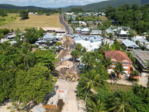 Mission Beach Revitalisation Project November 2024 Progress Photo