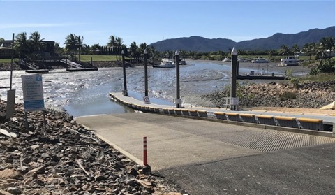 Port Hinchinbrook Public Boat Ramp at Low Tide