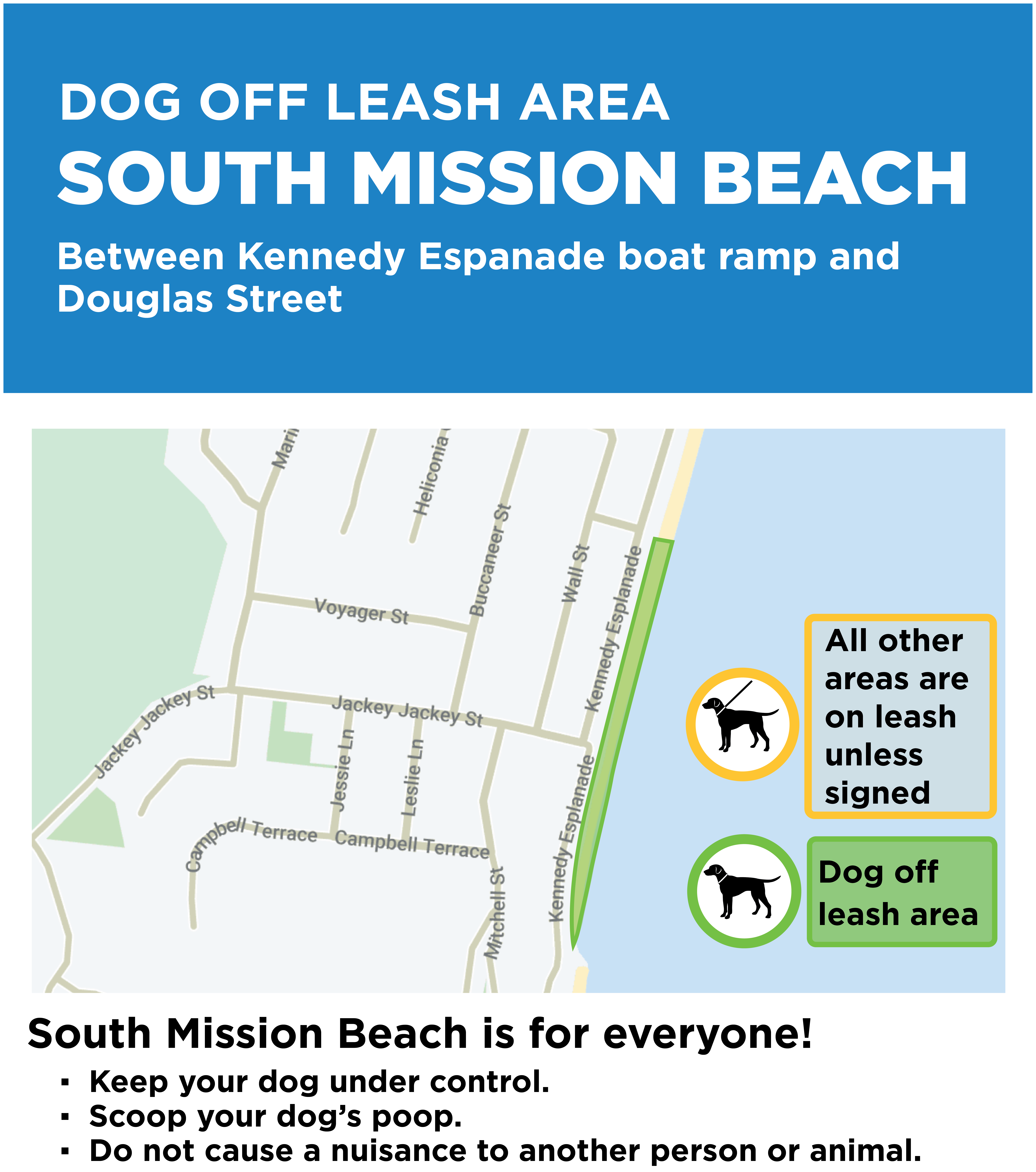 South Mission Beach Area map