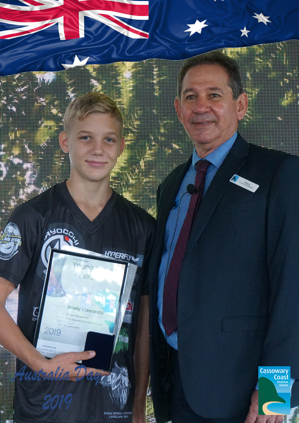 Young sports person award brodie mayocchi 1